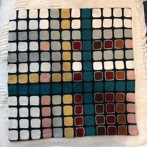 West Elm crewel pillow cover